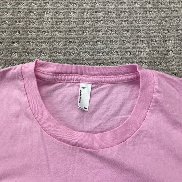 CAT Caterpillar Pink T-Shirt Women Size 2XL American Apparel Tee Casual - Picture 3 of 7